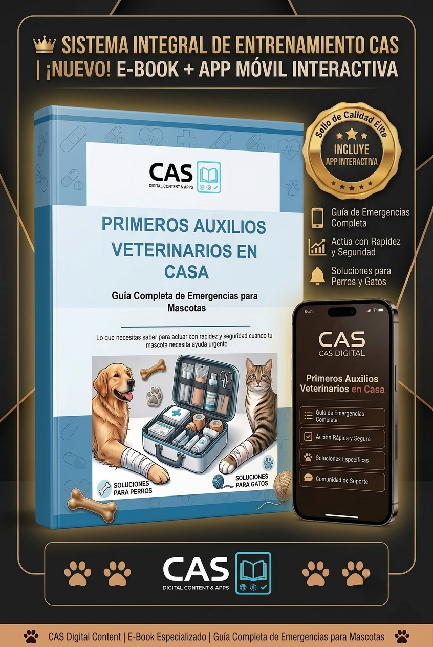 Portada del e-book Sistema Integral SOS Pet — Primeros Auxilios Veterinarios + App