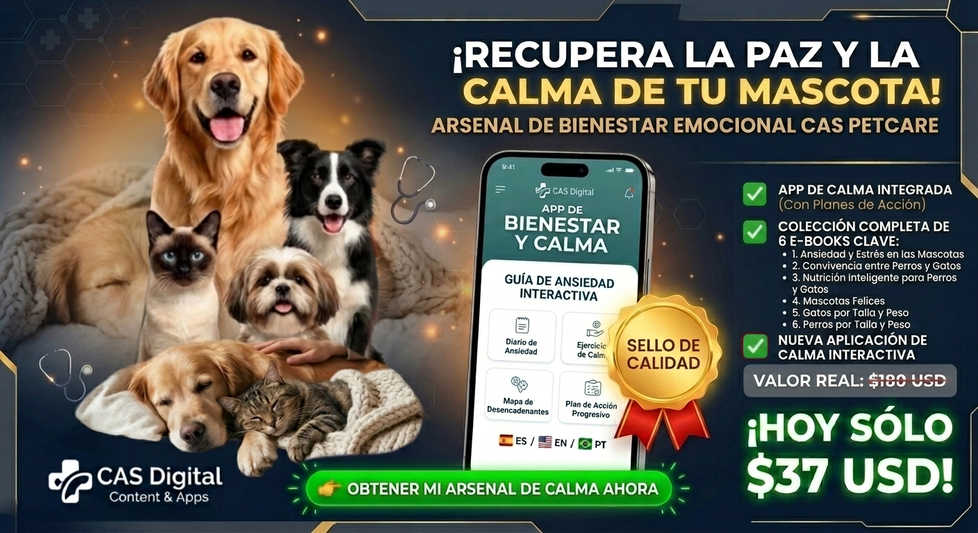 ¡Recupera la paz y la calma de tu mascota! Arsenal de Bienestar Emocional CAS PetCare